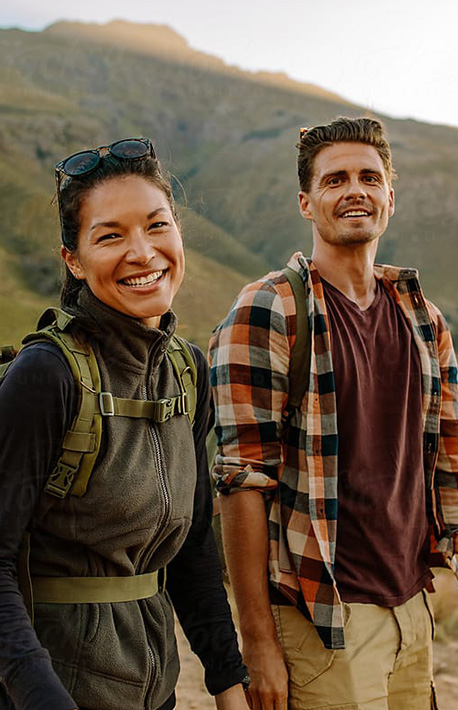 couple hiking